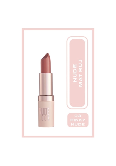 Golden Rose Nude Look Perfect Matte Lipstick Ruj 03 Pinky Nude