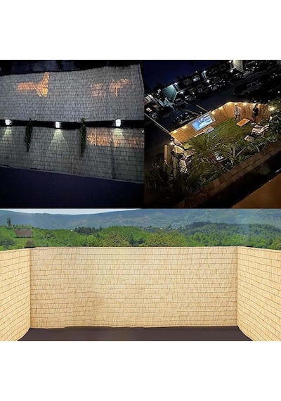 Bu Doğal Bambu Çit Perdesi, Balkon Ve Veranda İçin Dış Mekan Gizlilik Eskrim, Hafif Nefes Alan Rüzgar Bloğu, Arka Diğer