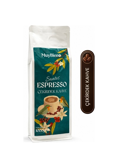 Santos Espresso Çekirdek Kahve - 1000 Gr. Çekirdek Kahve
