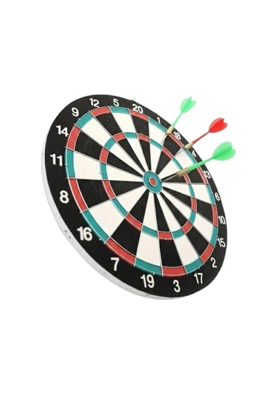17 İnç Dart Tahtası Şık Tasarım Dayanıklı Yapı Ve Dart Oku Hediyeli