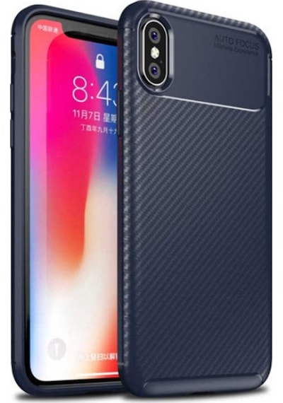 Apple Uyumlu iPhone XS Max 6.5 Kilif Karbon Silikon Case 373407171