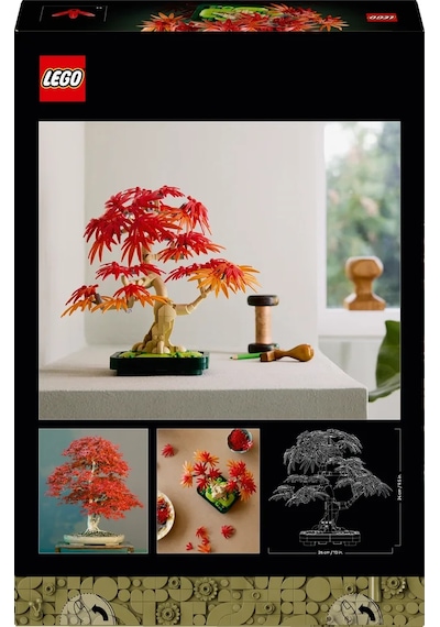 LEGO® Botanicals Japon Kırmızı Akçaağaç Bonsai Ağacı 10348 - Yetişkin Bitki Severler için Bitki Modeli Yapım Seti (474 Parça)