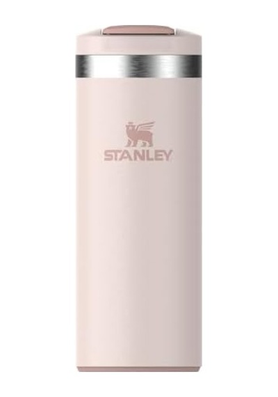 The Transit Fliptop Mug Termos Bardak, 0.35 L, Pembe Kuvars Rose Quartz Açık Beyaz