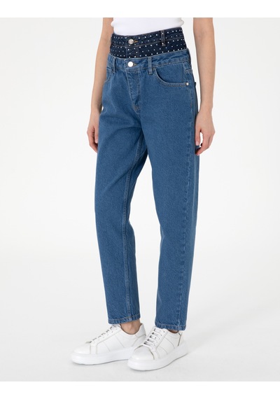 Pierre Cardin Kadın Mavi Pantolon Jean 50306968-vr036