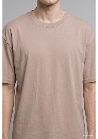 Defacto Kırışmaz Pamuklu Nefes Alabilen Oversize Basic Tişört X3926az26aubg749 Bej-bg749