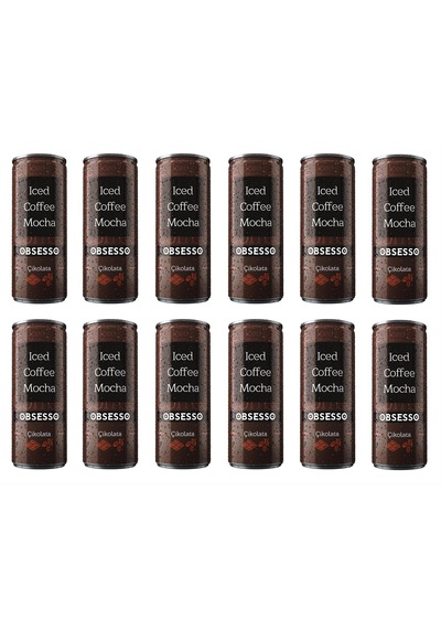 Obsesso Çikolata Soğuk Kahve 250 Ml X 12 Adet Hazır