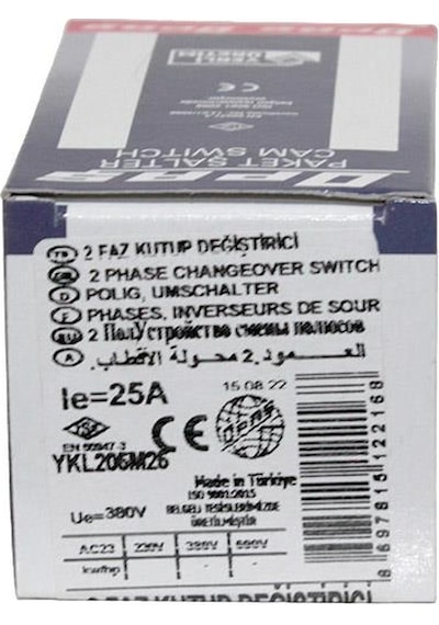 Opaş 2x25a 1-0-2 Mini Tip Kilitli Şalter
