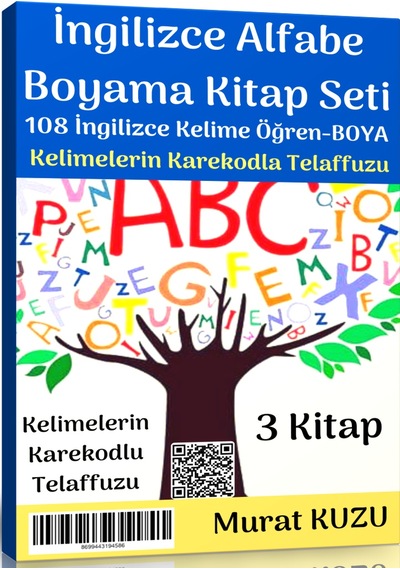 İngilizce Alfabe Boyama Kitap Seti (3 Kitap)