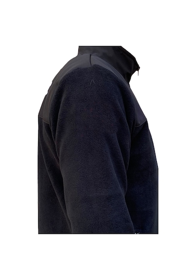 Lukitus Erkek Anti Pilling Tüylenme Yapmaz Polar Sweatshirt Mont Siyah