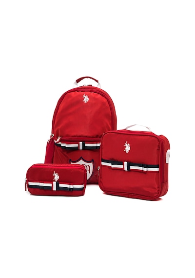 U.s. Polo. Assn. Unisex Okul Çanta Seti Plset242848586 Kırmızı