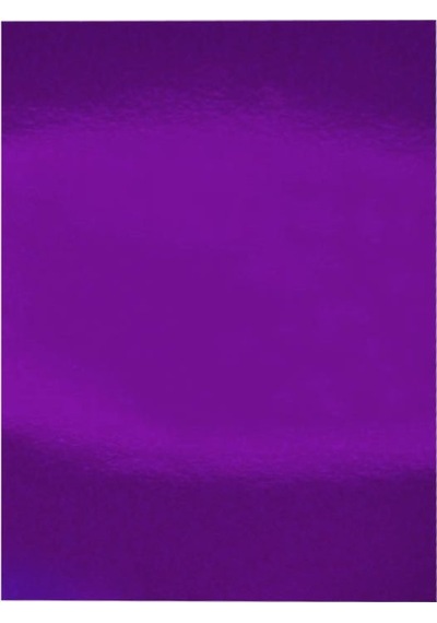 Aynalı Metalik Metalize Fon Kartonu Mor 50x70cm 10 Adet Tek Renk