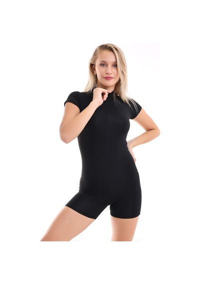 Winmoda34 Kadın Deniz Havuz Tulumu Siyah