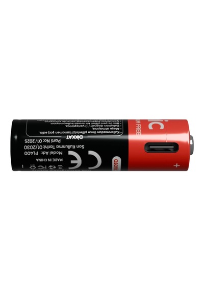 Asonıc Pl400 Aaa Şarjlı Pil 1.5volt 400mah/750mwh Type-c İle Kolay Şarj 2 Li Paket Usb To Type-c K