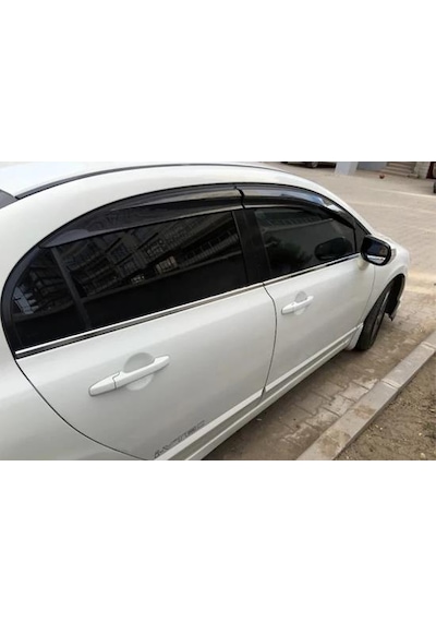 Honda Civic Uyumlu 2007- Krom Cam Çıtası