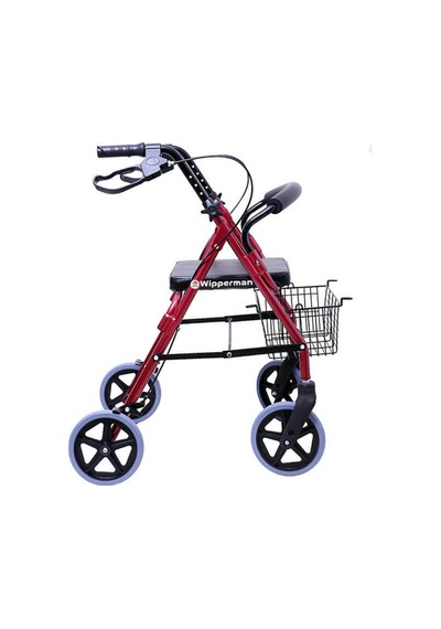 Rolatör 4 Tekerlekli Yürüteç 110 Kg Taşıma Rollatör