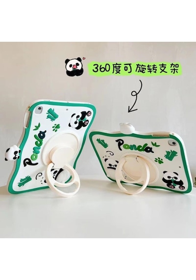 Apple Uyumlu iPad 8. Nesil 10.2" Kılıf Cute Dolls Standlı Eğlenceli 3d Karekterli Çocuk Kılıfı A2270 A2428 A2429 A2430 Kılıf