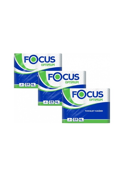 Supclean Focus Optimum Tuvalet Kağıdı 2 Katlı 24 Rulo 3 Adet