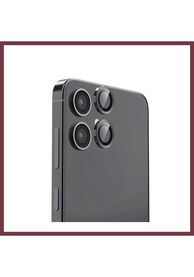 Storeşahin Samsung Galaxy A06 Uyumlu Raze Metal Kamera Lens - Siyah Shn0720 Siyah-