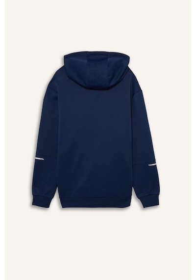 Defacto Defactofit Standart Fit Kapüşonlu Sporcu Sweatshirt D3736ax25wnnv248 Lacivert