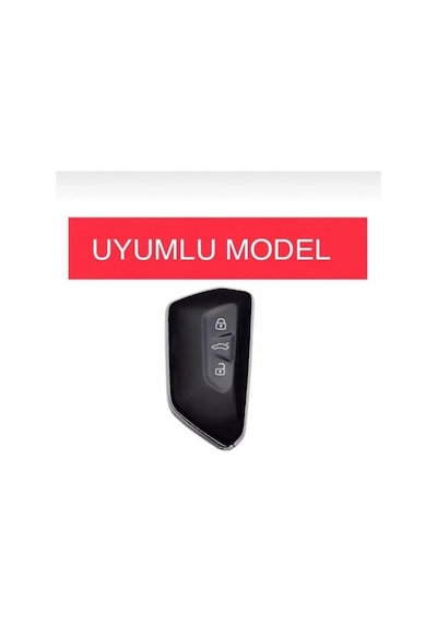 Gma Keys Golf 8 2021+ Caddy 2021+ Tiguan 2024 Leon Cupra Formenter Nano Anahtar Kılıfı Siyah Gümüş Renk