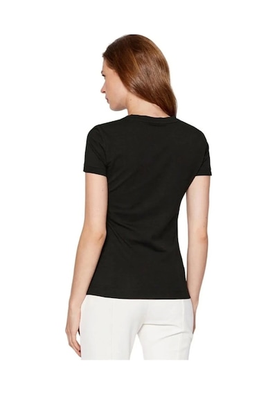 Guess Bisiklet Yaka Kadın T-shirt Siyah