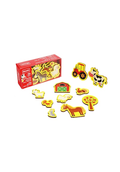 Rossie 48107 Mıknatıslı Çiftlik Figürleri, Çok Renkli