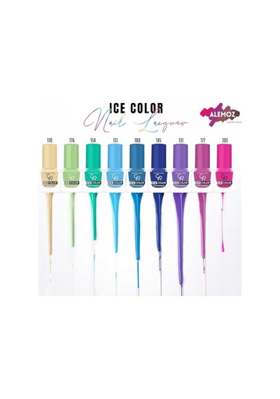 Ice Color Nail Lacquer No: 222 - Parlak Bitişli Mini Oje 6 Ml