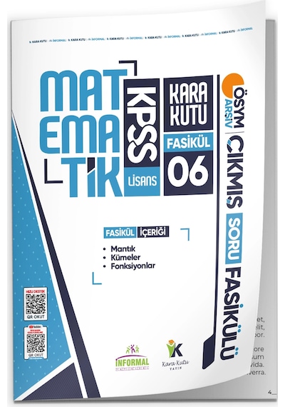 2026 Kpss Matematik Kara Kutu 6.fasikül Ösym Çıkmış Soru Mantık-kümeler-fonksiyonlar Modüler Set