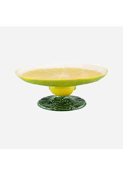 Sarı Seramik Kek Standı 33 Cm