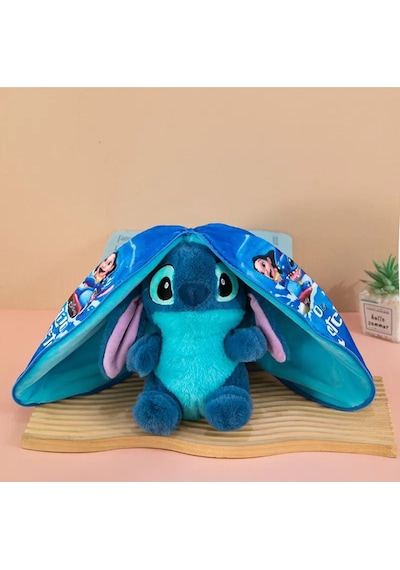 Fermuarlı Stitch Peluş Oyuncak 20cm Stich İthal Tüylü Peluş Ayı Uyku Arkadaş Çok Renkli