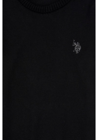 U.S. Polo Assn. Erkek Çocuk Siyah Basic Kazak 50315586-VR046