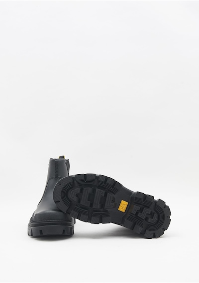 Caterpillar Hardwear Chelsea Kadın Siyah Deri Bot-23022 Siyah