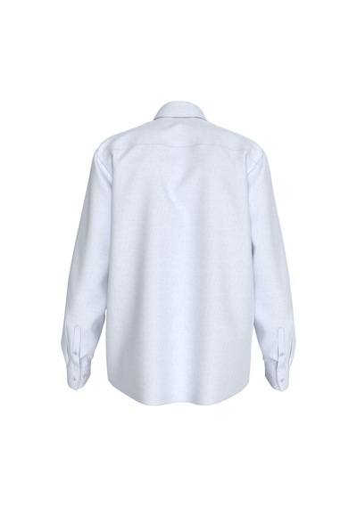 Calvin Klein Erkek Ls Sld Günlük Keten Beyaz Klasik Gömlek-13671 Beyaz