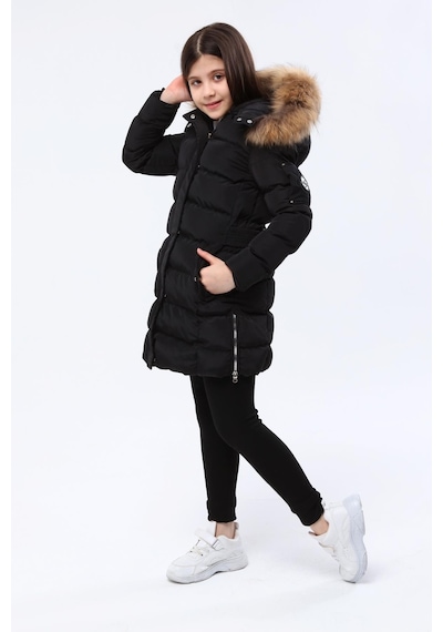 Benitto Kids Kız Çocuk Kaban 1249-siyah Siyah