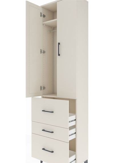 Arges Dolap 2 Raflı 3 Çekmeceli Tek Askılı 60x30x221 Aytaşı-aytaşı Aytası Arges Dolap 2 Raflı 3 Çekmeceli Tek Askılı 60x30x221 Aytaşı-aytaşı Aytası