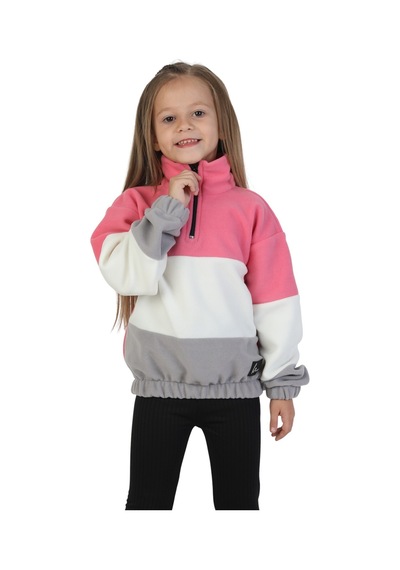 Erdem Kıds Kız Çocuk Dik Yaka Fermuarlı Sweatshirt-kazak Beli Lastikli Çok Renkli Kışlık Polar Sweat Pembe-ekru-gri Pembe-ekru-gri Erdem Kıds Kız Çocuk Dik Yaka Fermuarlı Sweatshirt-kazak Beli Lastikli Çok Renkli Kışlık Polar Sweat Pembe-ekru-gri Pembe-ekru-gri