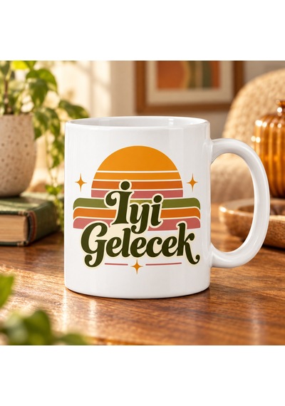 Bezos İyi Gelecek Tasarımlı Porselen Kupa - Model 472 Ob