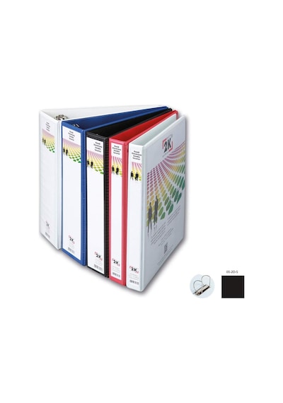2k 05-2d-s 2 Halka D Mekanizmalı Klasör Kutu İçi, Siyah, 5 Cm, 10 Adet