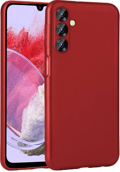 Zore Galaxy Uyumlu M34 5g Kılıf Premier Silikon Kapak - Kırmızı Kirmizi
