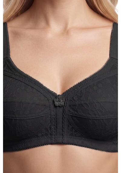 Cottonill Bra -rosina Büyük Beden Dantelli Balensiz Minimizer Ayarlanabilir Askılı Kadın Sütyen 2'li Paket Çok Renkli