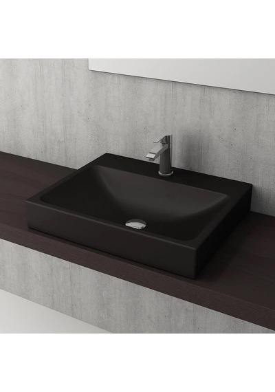 Bocchi Scala Tezgahüstü Lavabo 60 x 48 Mat Siyah 1077-004-0126