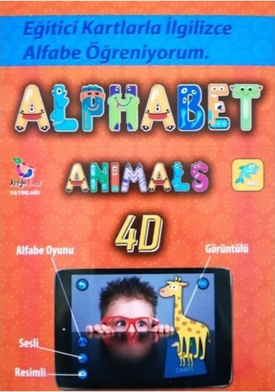 Alfabe 4d Canlanıyor Artırılmış Gerçeklik Kartları