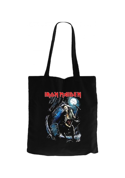 Iron Maiden Benjamin Siyah Kanvas Bez Çanta
