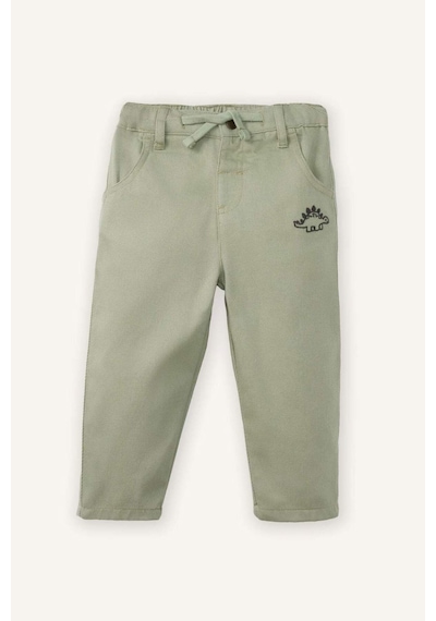 Defacto Erkek Bebek Regular Fit Dinozor Baskılı Düz Paça Gabardin Pantolon G6693a526spgn1216 Yeşil-gn1216