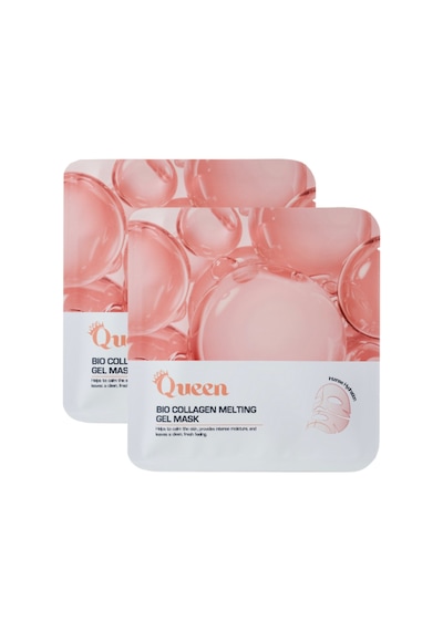 Bio Collagen Melting Gel Mask Kolajen & Hyaluronik Asit Nemlendirici Yüz Maskesi 2'li Paket