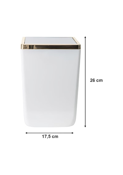 Toskana Cop Kovası 6 Lt Beyaz M-sa05-01