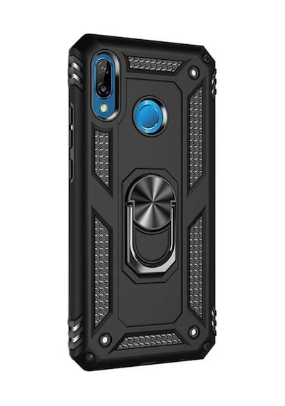 Huawei P20 Lite Kılıf Vega Standlı Yüzüklü Mıknatıslınano Glass