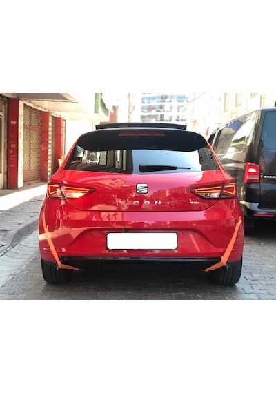Seat Leon Mk3 Fr 2013- Difüzör (plastik) Arka Tampon Ek-difüzör