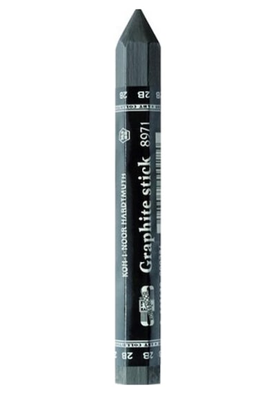 Jumbo Graphite Stick 2b 1 Adet Agaçsız Kalın Grafit Füzen Kömür Kalem Karakalem