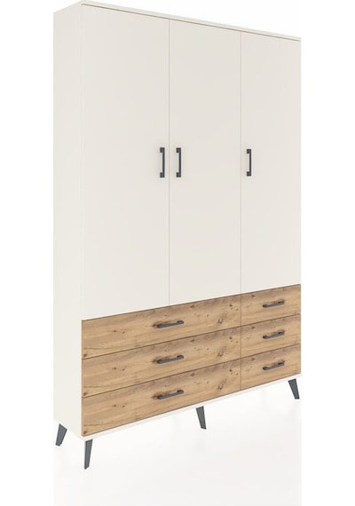 Arges Dolap 5 Raflı 6 Çekmeceli Tek Askılı 132x30x195 Aytaşı-aytaşı/çam Aytası/atlas Çam Arges Dolap 5 Raflı 6 Çekmeceli Tek Askılı 132x30x195 Aytaşı-aytaşı/çam Aytası/atlas Çam